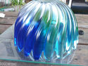 Beautiful Iridecent Art Slag Glass Bowl and Plate 