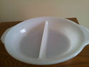 Vintage 1950 Fire King Milk Glass Baking Dish     