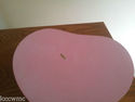 Vintage Wooden Heart Shaped Lined Jewelry Box-Pink