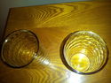 Set of 2 Paden City Amber Depression Glasses-Party