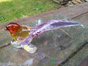  Murano Icet Hecho En Venezulia Art Glass Bird wit