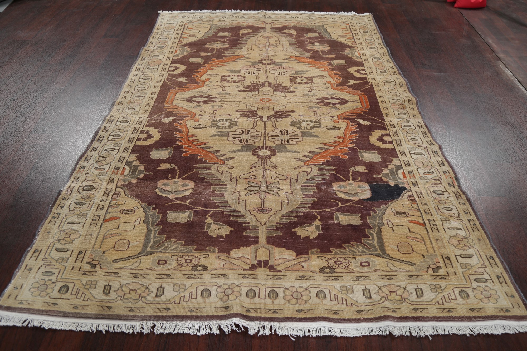 Antique Look Vegetable Dye Oriental Oushak Egyptian Area Rug 5x8