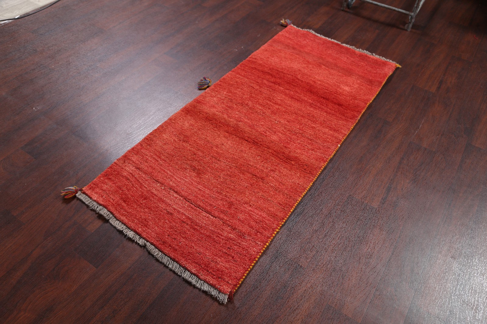 Thick Pile Modern Gabbeh Runner Rug 3x6 Solid Oriental HandKnotted
