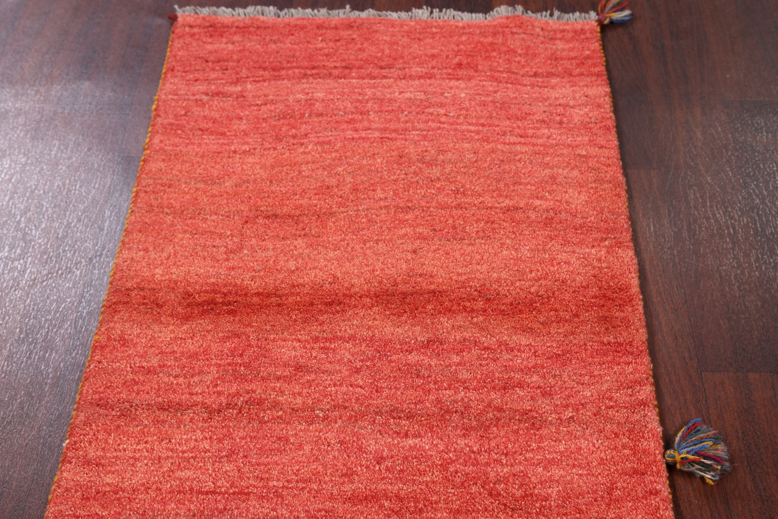 Thick Pile Modern Gabbeh Runner Rug 3x6 Solid Oriental HandKnotted