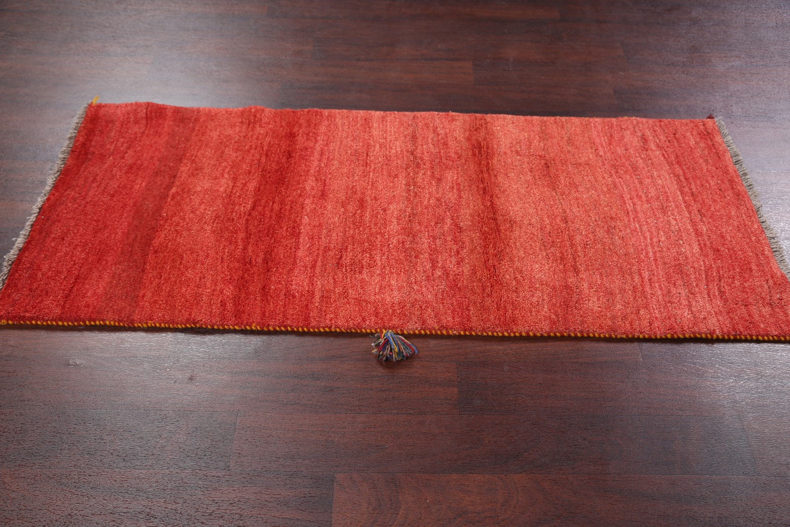 Thick Pile Modern Gabbeh Runner Rug 3x6 Solid Oriental HandKnotted