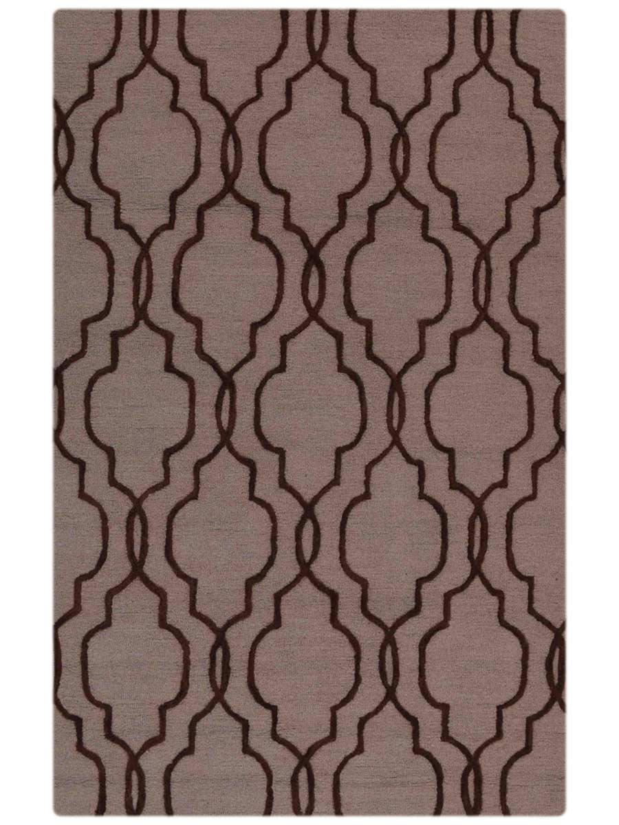 Geometric Modern 5x8 Moroccan Trellis Oushak Oriental Area