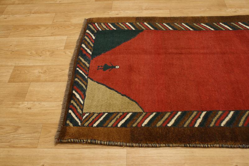 THICK PILE RUNNER 4X10 GABBEH PERSIAN ORIENTAL AREA RUG WOLL CARPET