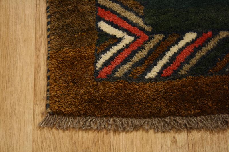 THICK PILE RUNNER 4X10 GABBEH PERSIAN ORIENTAL AREA RUG WOLL CARPET