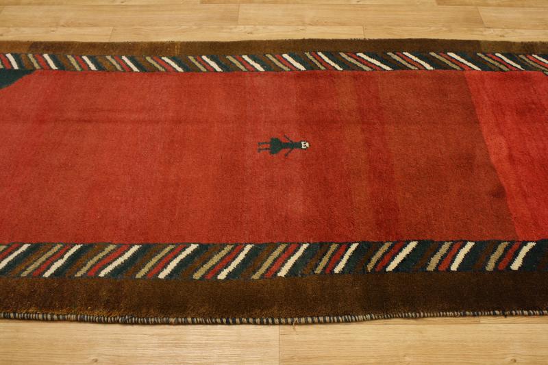 THICK PILE RUNNER 4X10 GABBEH PERSIAN ORIENTAL AREA RUG WOLL CARPET