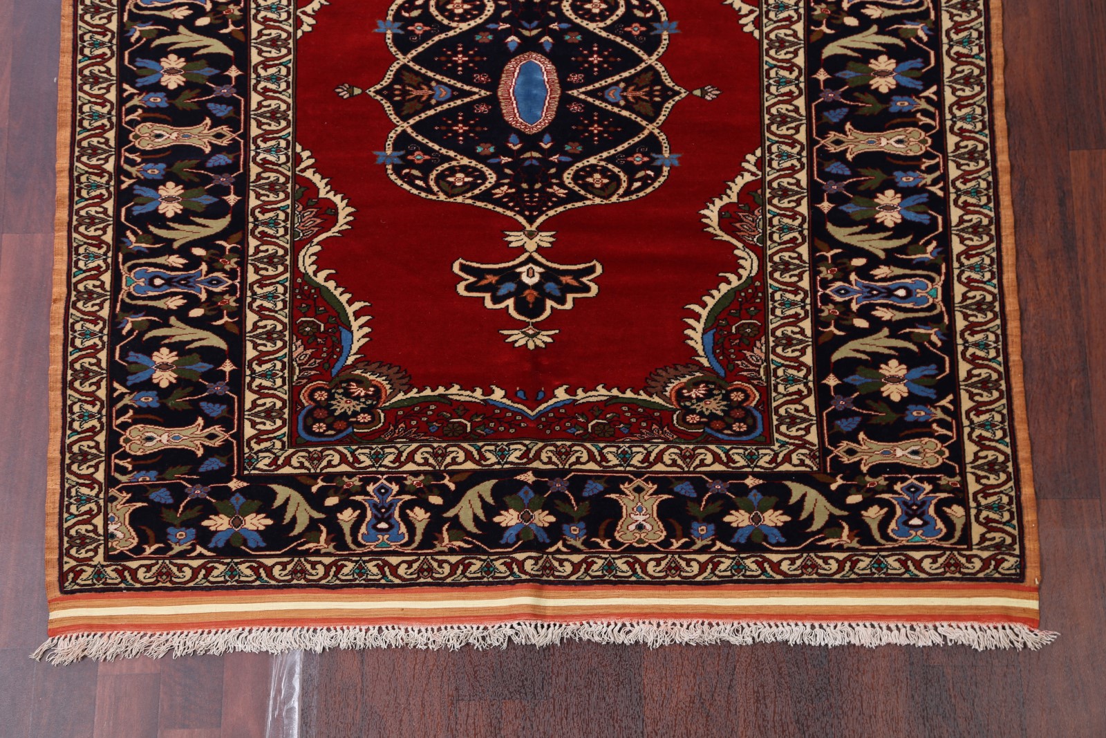 Wool/Silk Square 5x5 Traditional Oriental Area Rug Floral HandKnotted