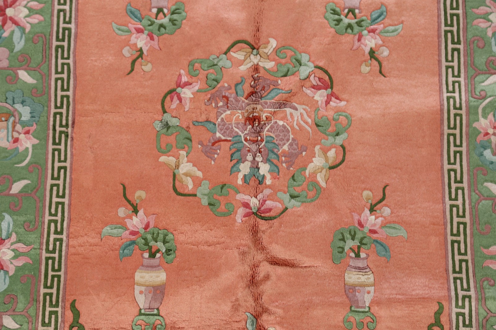 Floral Hand Knotted 5x7 Art Deco Peking Chinese Oriental Area Rug 6' 8