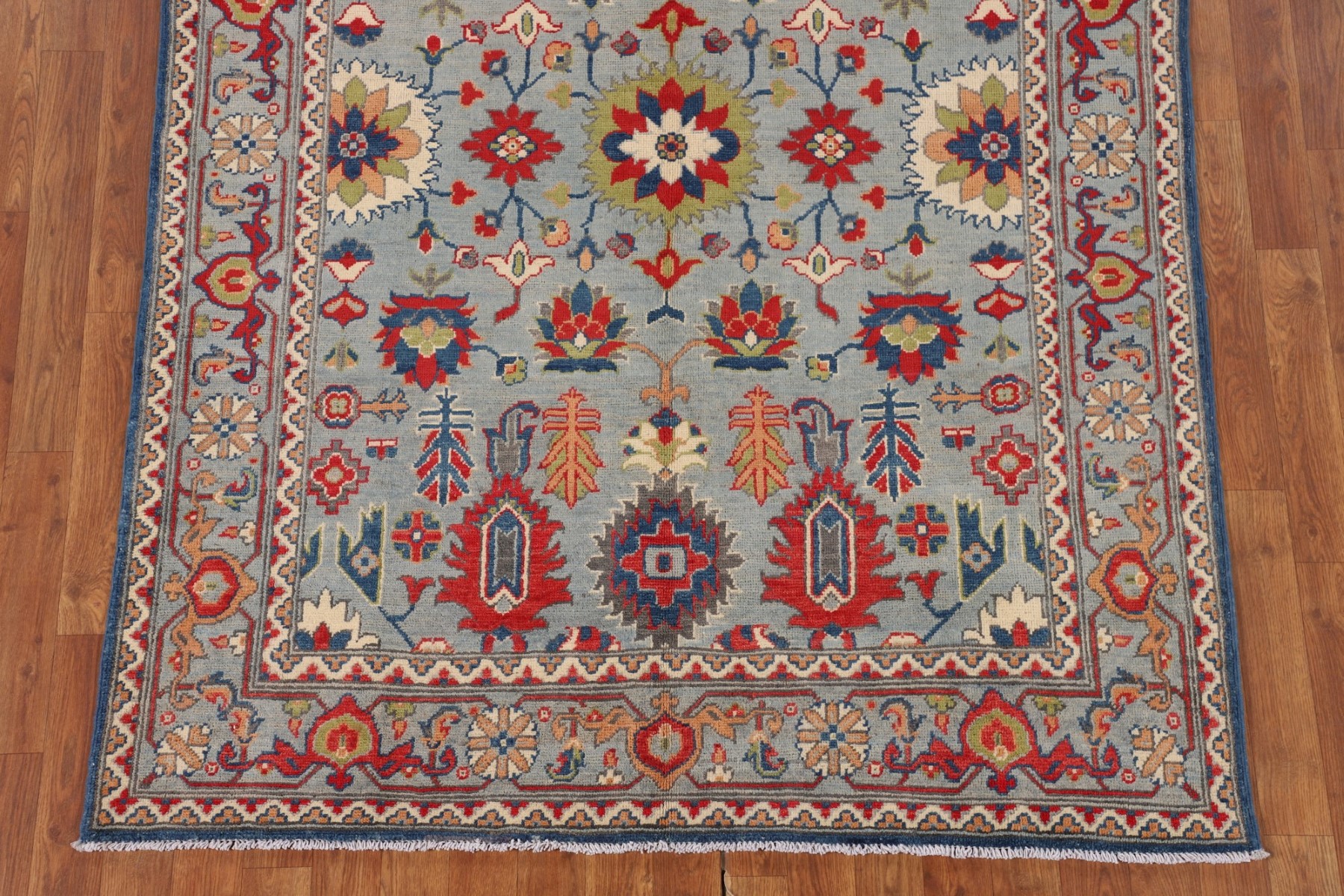 Rug Source Geometric Kazak Round Area Rug 5x5