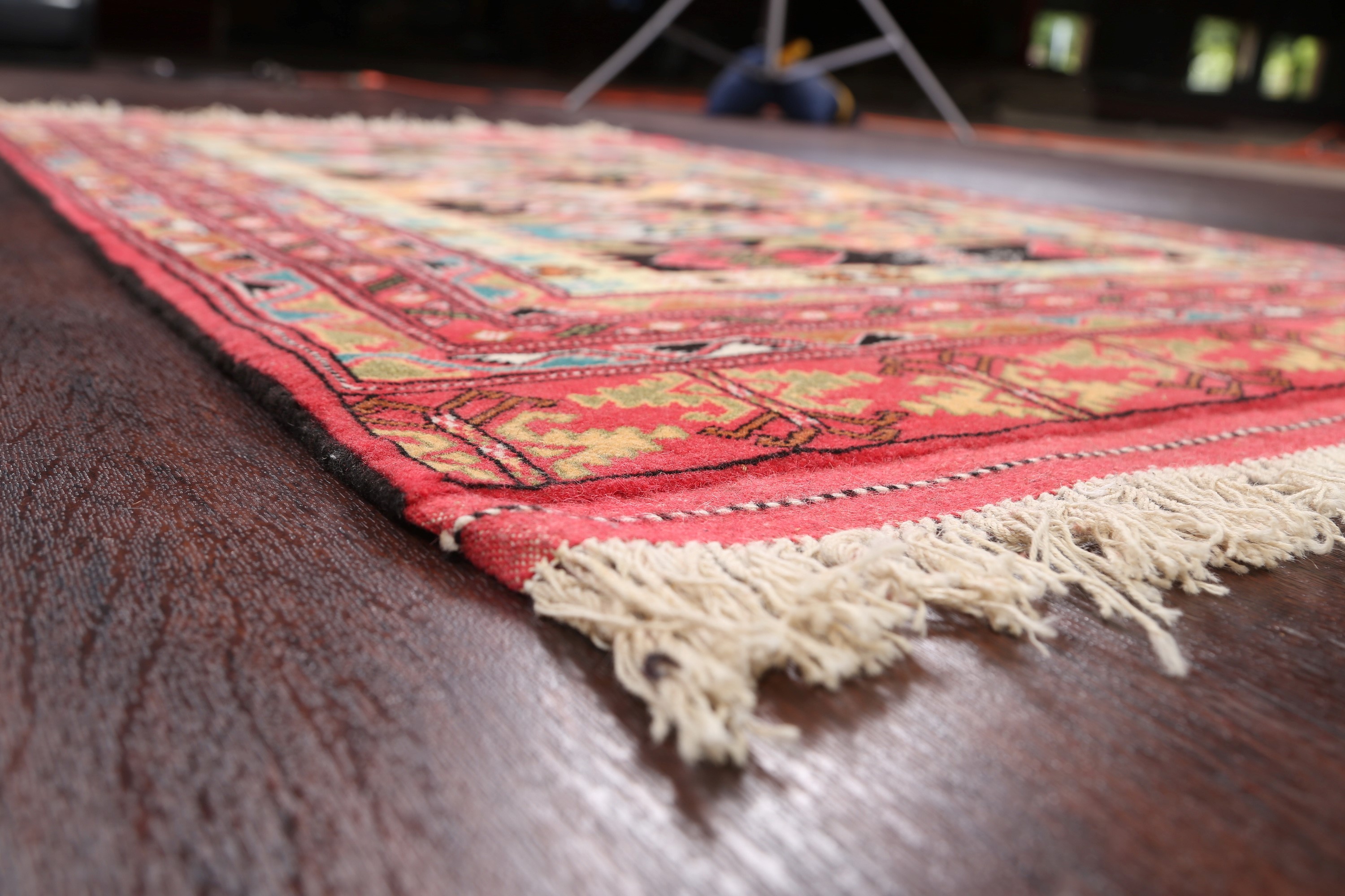 Top Quality 200 Knots Geometric Turkoman Traditional Handknotted Area