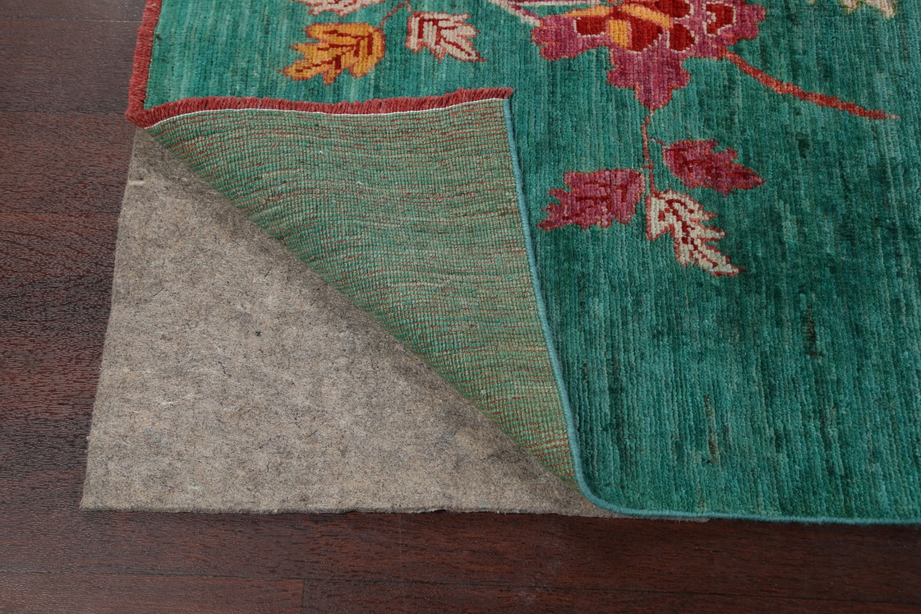 RED/TEAL 9x12 Pictorial Art Deco Nichols Chinese Oriental Area Rug Hand