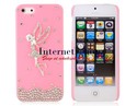 3D Rhinestone Angel Protective Case for iPhone 5 (