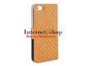 PU Woven Protective Case for iPhone 5 (Brown)