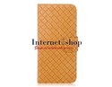 PU Woven Protective Case for iPhone 5 (Brown)