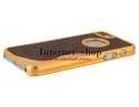 Gold Plated Skinning Plastic Case for iPhone 5 (Br