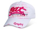 Stylish Embroidered Words Baseball Cap (White)