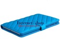  Flip Case for iPad Mini (Blue) Grid Pattern Faux 