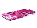 Rhinestones Decorated Colorful Flower Printing Des