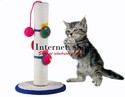 Natural Sisal Cat Scratching Post with Toy Mice