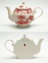 PORCALAIN TEAPOT WALL PLAQUE - RED