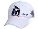 Stylish Embroidered Wolf Baseball Cap (White)