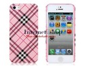 PC Grid Protective Case for iPhone 5 (Pink) 