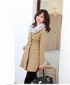 QFM Classic Textured Double Breasted Trench Coat 3