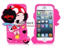 3D Motorbike Girl Silicone Protective Case for iPh