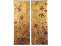 Distressed Gold Japanese Duo-Panel Wall Art Set/2.