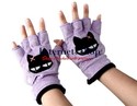 USB Multi-function Fingerless Gloves with Cat Prin