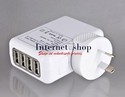 iPad 2 AU Plug Charger with Quad USB Ports (White)