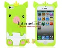 Silicone Pig with Crown Design Protective Case for