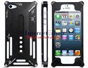 Cut-Outs Metal Protective Case for iPhone 5 (Black