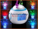 Starry Sky LED Projector Music Alarm Clock with Ba