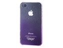 Water Drop Design Open-face iPhone 4 Case (Purple)