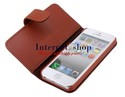 PU Heart Protective Case for iPhone 5 (Brown)