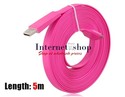 Flat Charging Cable for iPhone 4 & 4S, iPod, iPad 