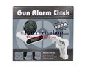 Infrared Gun Shoot Target Alarm Clock (White) 