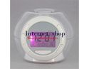 5B0086 7 Color Change LED Music Alarm Clock with N