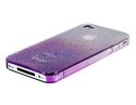 Water Drop Design Open-face iPhone 4 Case (Purple)