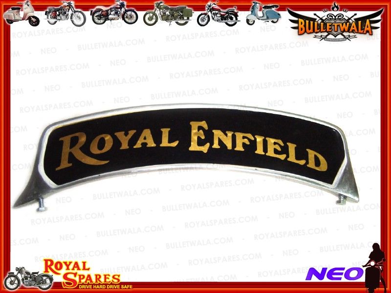 Enfield Motorplakette Typenschild Mudguard Plate