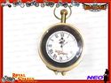 SHINNING SMALL BRASS TABLE CLOCK ROYAL ENFIELD LOG