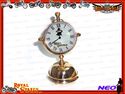 ROYAL ENFIELD SOLID BRASS GOLDEN DESK CLOCK NEW 5 