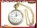 ROYAL ENFIELD GOLDEN BRASS POCKET WATCH WITH CHAIN