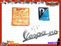 VESPA 150 DECAL & BADGE KIT - BRAND NEW 4 ITEMS