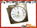 ROYAL ENFIELD BRASS DESK CLOCK IN GOLDEN FINISH - 