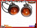 12v COMPLETE AMBER PILOT LAMP ASSLY WITH CHROME RI